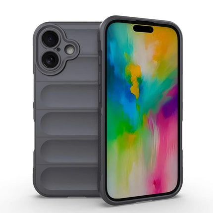 Essential Protective Case For iPhone Daily Use - gray TPU shell with soft flannel lining, slim scratch and dust protection, precise cutouts