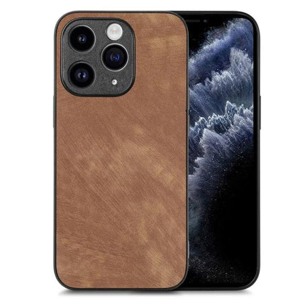 Classic Vintage Leather Phone Case For Everyday Protection And Easy Handling For Daily Convenience - brown leather slim protective phone case