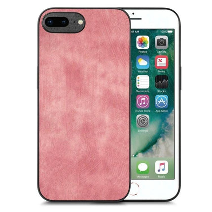 Vintage Leather Phone Case For Everyday Use - slim pink leather TPU/PC protective phone case for commutes and daily use