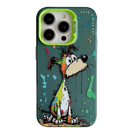 Animal Pattern Phone Case for Everyday Style and Protection - vibrant oil painting dog design, slim protective shell, easy access to ports