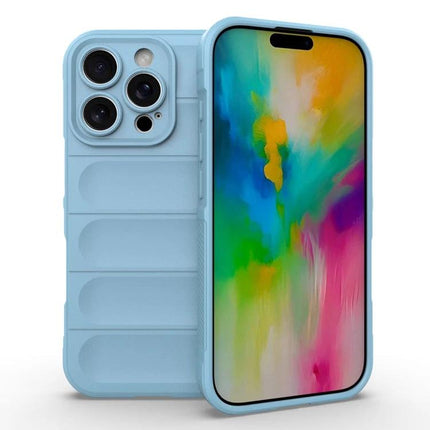 Phone Case for iPhone 16 Pro and 16 Plus Daily Use slim blue TPU case protecting against scratches and dirt, pocket-ready everyday protection