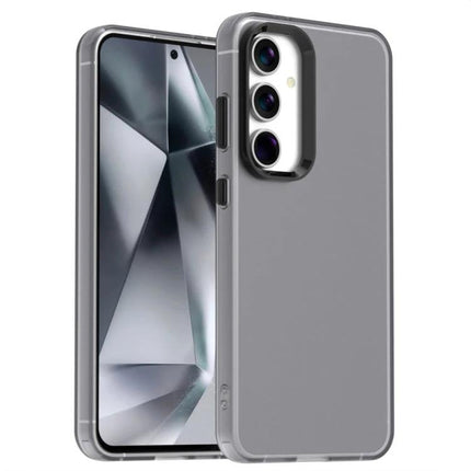 Essential Samsung Galaxy Phone Case for Everyday Protection slim grey TPU PC PET blend case showing front and back with camera cutout