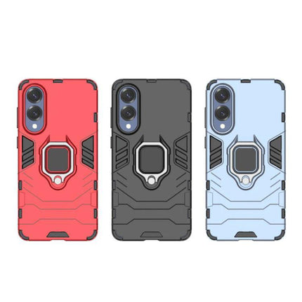 Samsung Protective Case With Snug Fit For Everyday Use - rugged red black and blue Samsung phone cases with ring kickstand