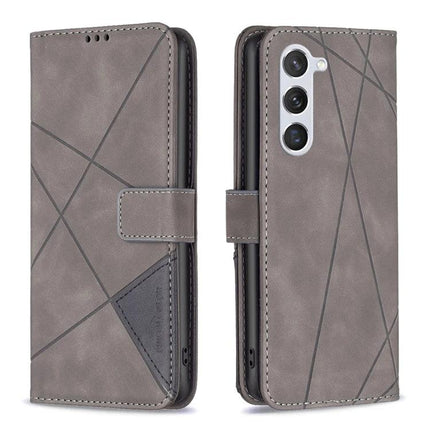 Leather Phone Case for Everyday Carry — gray PU leather wallet case with card slots, photo frame pocket and horizontal stand