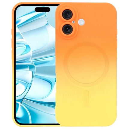 iPhone Gradient Case for Everyday Protection in orange-to-yellow gradient showing raised camera ring and slim profile