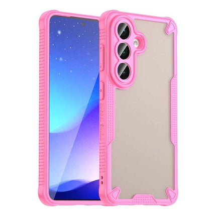 Armor Glaze Case For Samsung Phones Everyday Protection, Slim And Durable For Daily Handling - pink slim TPU PC protective phone case