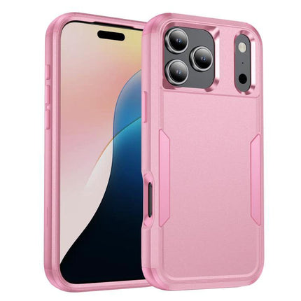 Phone Case for Daily Commutes pink durable TPU+PC protective case showing front and back with camera cutout