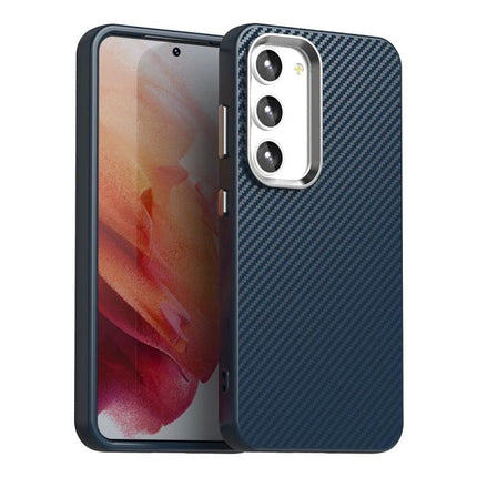 Samsung Phone Case For Everyday Protection Durable And Practical For Daily Use And Travel - navy carbon fiber textured protective case for Samsung phone