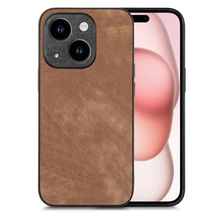 Vintage Leather Phone Case for Everyday Protection - brown leather slim protective case with raised edges for daily bumps and pocket convenience