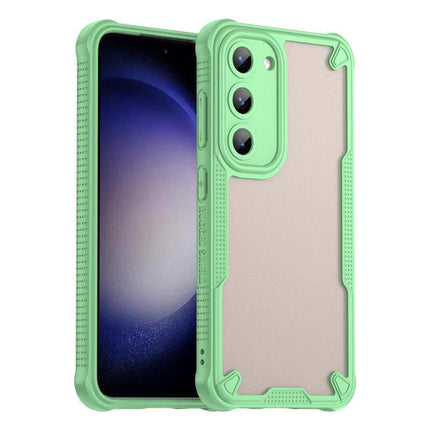 Armor Glaze Case for Samsung Phones Everyday Protection - slim mint green PC+TPU protective phone case