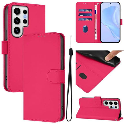 Leather Phone Case For Everyday Carry Essentials Simple Protective Case For Daily Errands On The Go - pink PU leather wallet with card slots, cash pocket, stand