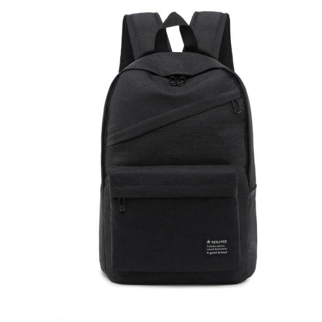 Outdoor Casual Notebook Tablet Backpack With Anti Theft Pocket - compact black commuter backpack fits laptop, tablet, books, water bottle (42x28x14cm)