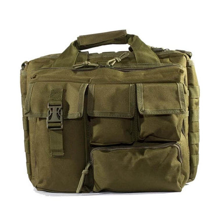 Outdoor Messenger Laptop Bag, Waterproof For Daily Commute - 25L olive green 600D oxford commuter bag with multiple external pockets and padded laptop compartment