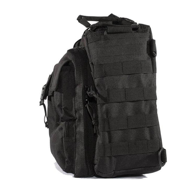 Outdoor Messenger Laptop Bag, Waterproof For Daily Commute - black 25L waterproof 600D oxford commuter messenger with external pockets and MOLLE panels