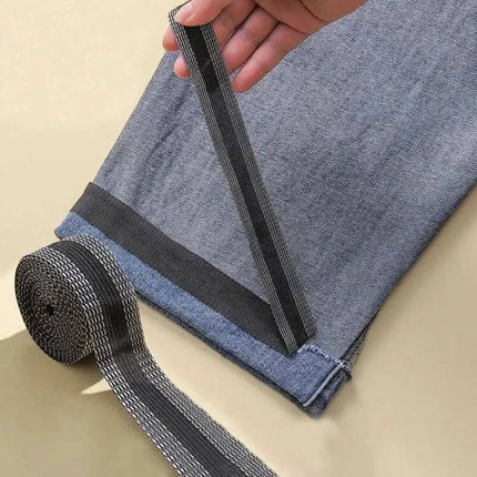 Pant Leg Stickers For Repairs 50m Polyester Roll For DIY Patches - iron-on polyester tape roll mending pant hems and curtain hems