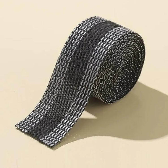 Pant Leg Stickers For Repairs 50m Polyester Roll For DIY Patches - black fabric-like iron-on tape roll for hemming and patching pants and curtains