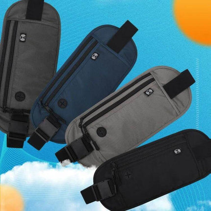 Passport Fit Waterproof Phone Waist Pack For Travel – compact lightweight waterproof waist bag for phone, cards and keys in black, gray and navy