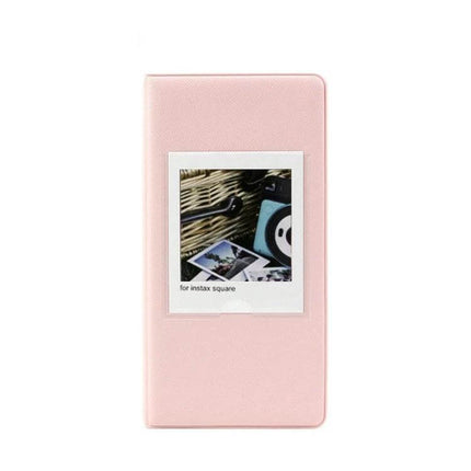 Instax Photo Album 64-Piece Capacity For Keepsakes pink compact keepsake album for 8.8×10.9 cm prints, insert-type snag-free pages