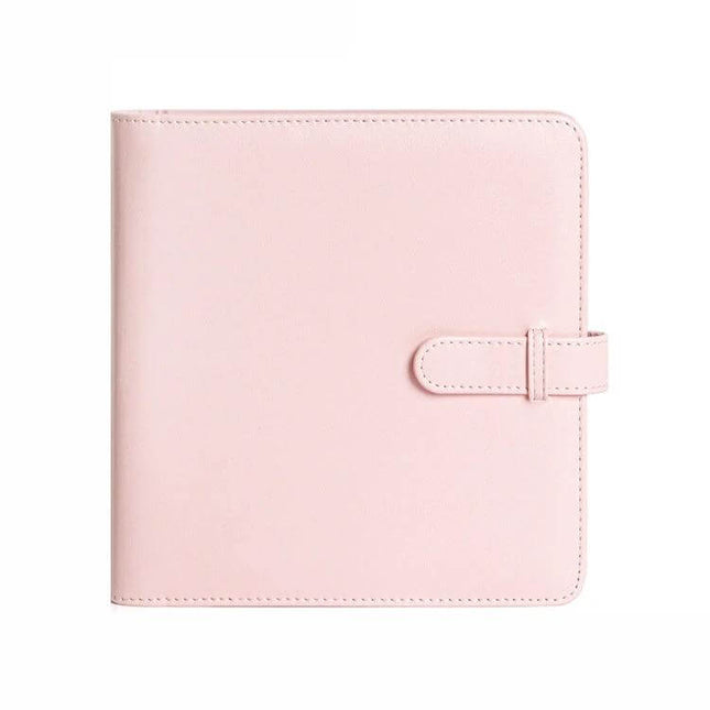 Polaroid Square Photo Storage Album Pink for Polaroids with durable PU cover, compact shockproof pink photo album for travel and organization