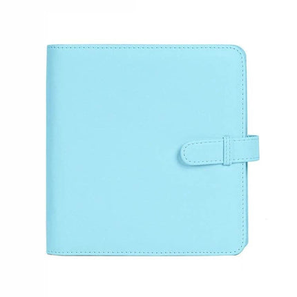 Polaroid Square Photo Storage Album Pink for Polaroids - compact pink PU album with snap closure, shockproof wear‑resistant cover for travel and home organization