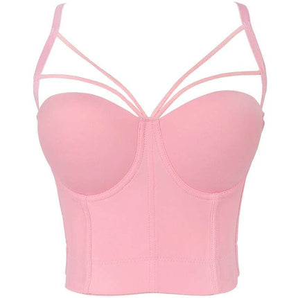 Triangle Camisole Women's Shaping Cotton Underwear pink lightweight cotton camisole with strappy cups and smooth shaping silhouette
