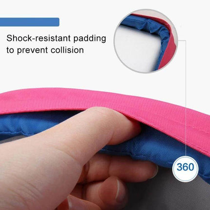 POFOKO 13.3 Inch Laptop Backpack Color Matching S Size showing shock-resistant padded edge and inner lining for 13.3-inch laptop protection
