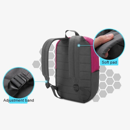 POFOKO 13.3 Inch Laptop Backpack Color Matching S Size compact polyester 13.3-inch laptop bag with padded back and adjustable straps