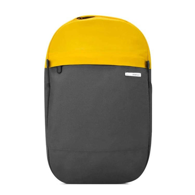 POFOKO XY Series 14-15.4 Inch Laptop Backpack for Everyday Use - two-tone yellow and gray stain-resistant polyester commuter backpack