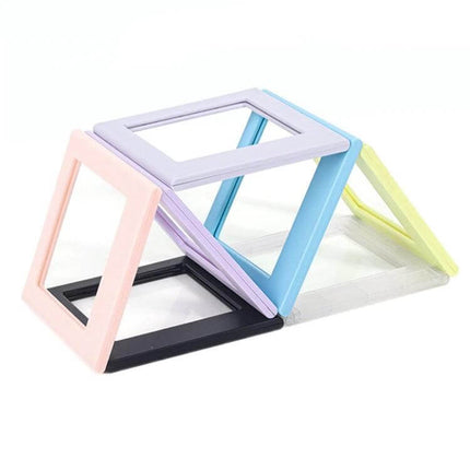 Polaroid Square Photo Frame Magnetic Building Blocks Fridge Magnet pastel modular display of square frames on white background