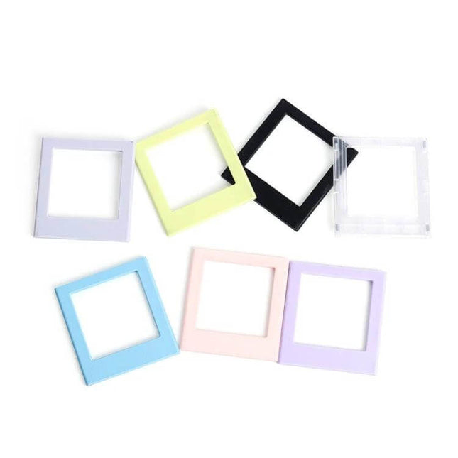 Polaroid Square Photo Frame Magnetic Building Blocks Fridge Magnet modular pastel square frames for Polaroid photos on fridge and metal surfaces