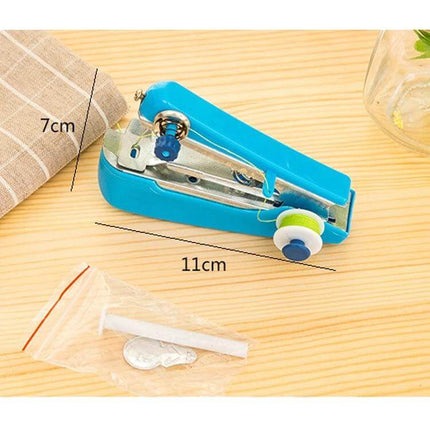 Portable Mini Handheld Sewing Machine 11x7 Cm For Quick Repairs compact blue handheld sewing tool 11x7 cm for quick garment fixes