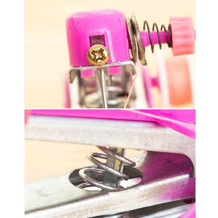 Portable Mini Handheld Sewing Machine 11x7 Cm For Quick Repairs - compact pink mini sewing tool for on-the-go garment fixes
