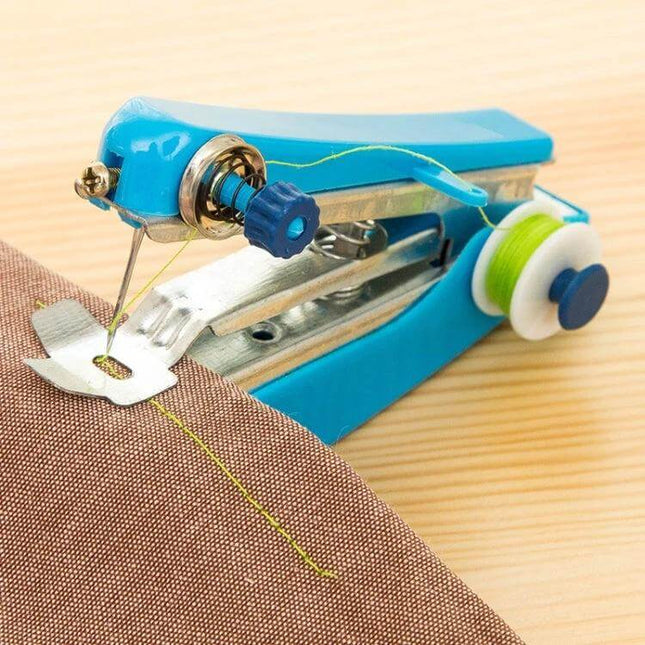 Portable Mini Handheld Sewing Machine 11x7 Cm For Quick Repairs compact blue handheld device sewing quick garment fixes 11x7 cm 85 g