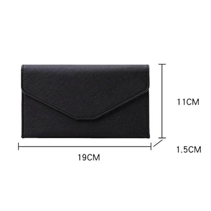 RFID Passport Bag With Anti Theft For Travel Black - compact PU travel organizer 19x11x1.5cm fits passport, cards, cash and phone