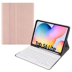 For Samsung Galaxy Tab S6 Lite / Rose Gold+White Keyboard