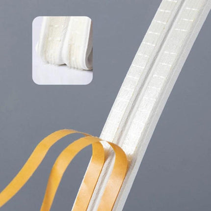 Sealing Strips for Doors and Windows, 250 cm Long, Windproof — white EPDM foam strip with adhesive backing for doors and windows
