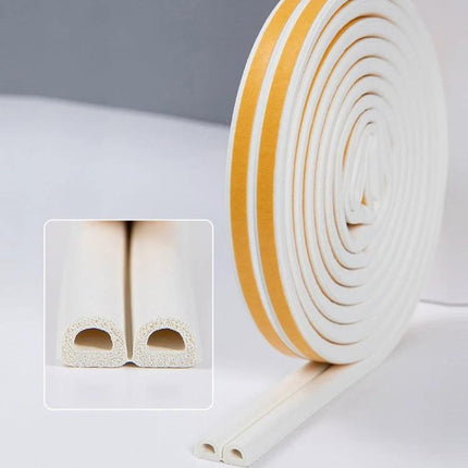 Sealing Strips for Doors and Windows, 250 cm Long, Windproof - adhesive EPDM foam draft seal roll for doors and windows