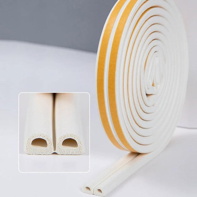 Sealing Strips for Doors and Windows, 250 cm Long, Windproof - adhesive EPDM foam draft seal roll for doors and windows