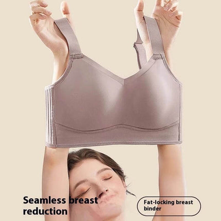 Seamless Ice Silk Full Cup Bra For Everyday Smooth Shape in soft taupe, seamless cooling fabric for larger busts and smooth, rounded silhouette