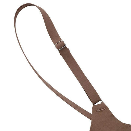 Seamless Wirefree Bra And Low Waist Thong Set In Ice Silk in muted brown close-up of adjustable strap and smooth wireless cup fabric