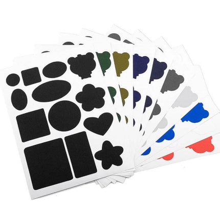 Self-Adhesive Patch Stickers for Nylon Down Jacket Repairs – peel-and-stick nylon repair patches in multiple shapes and colors for jackets, tents, sleeping bags