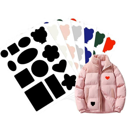 Self-Adhesive Patch Stickers for Nylon Down Jacket Repairs - peel-and-stick nylon repair patches for jackets, tents, sleeping bags