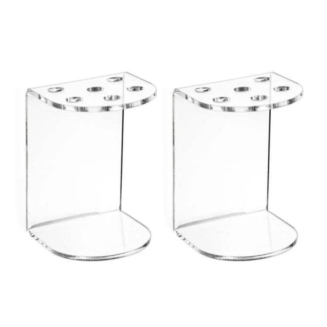 Six-Hole Acrylic Scissor Display Stand for Barbers and Salons clear 4mm acrylic organizer 10x15x10cm holds six scissors on workstation
