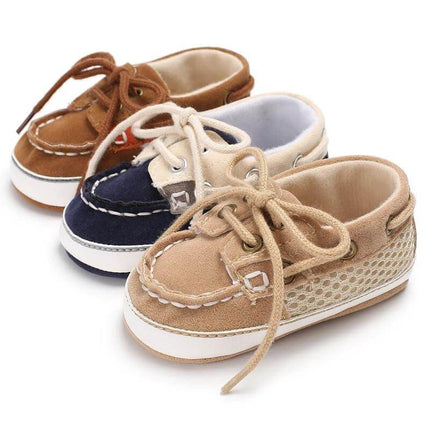 Soft Baby Toddler Shoes With Non Slip Soles Low Cut beige brown blue breathable mesh low-cut non-slip toddler shoes for indoor play and short walks