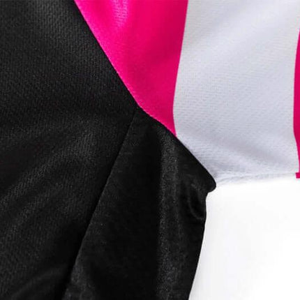 Cycling Jersey For Spring And Autumn Breathable Sweat Wicking Fit - close-up of breathable mesh underarm panel and stretchy fabric