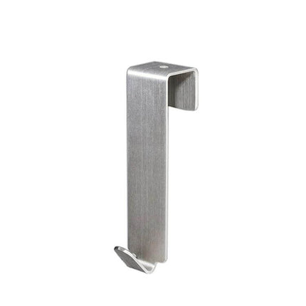 Stainless Steel Door Hook For Bedroom Doors Everyday Use - matte stainless steel over-the-door hook with cotton pad to protect surfaces