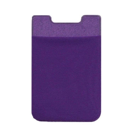 Stretch Lycra Phone Back Wallet Ultra Thin Card Holder purple breathable slim phone card pocket 0.25 cm ultra-thin removable backing