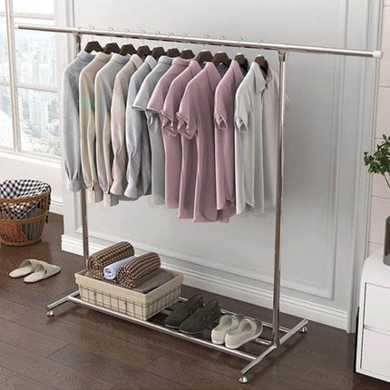 Telescopic Outdoor Clothes Drying Rack 120-200cm Stainless Steel hanging shirts on adjustable stainless steel outdoor rack