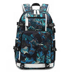 Printed Blue