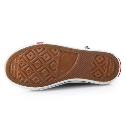 Toddler Boys Spring Canvas Shoes Casual Everyday Wear - brown rubber sole view of lightweight preschool shoe bottom
